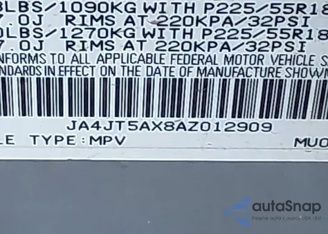 2010 Mitsubishi Outlander Gt z USA, uszkodzony, nr VIN JA4JT5AX8AZ012909